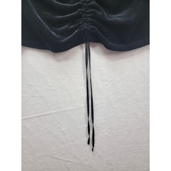 Studio M Black Velvet Blouse, Size S, NWT - Picture 6 of 10